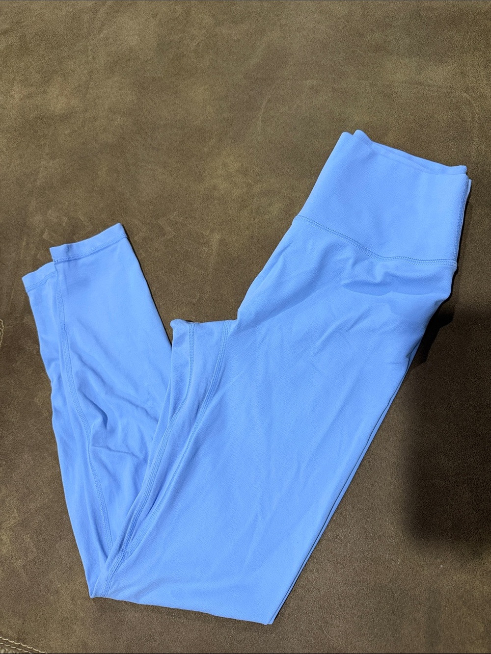 High-Waist Light Blue Leggings
